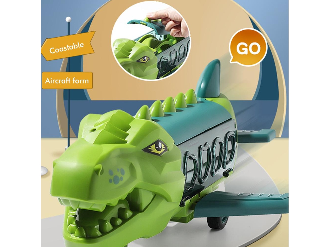 Avión De Juguete De Dinosaurio Con Rieles, Camión De Retroceso, Regalo Para Niños