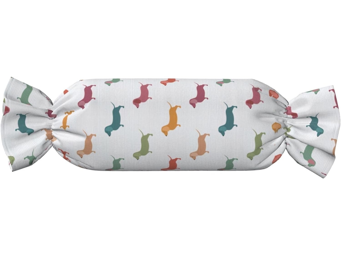 Almohada Adorable Cilíndrica Diseño Felpa Poliéster Espuma Viscoelástica Resistentes Ajustable Fácil Soporte