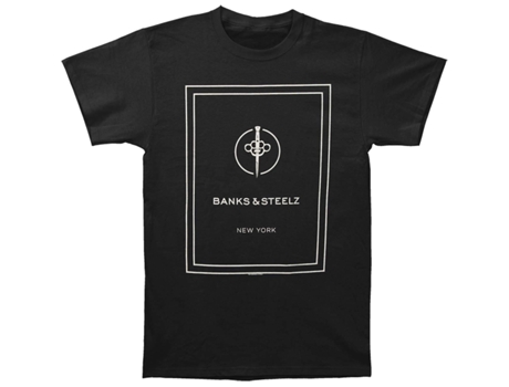 Camiseta ROCKINSTONE de Banks & Steelz Box Logo NY (S)