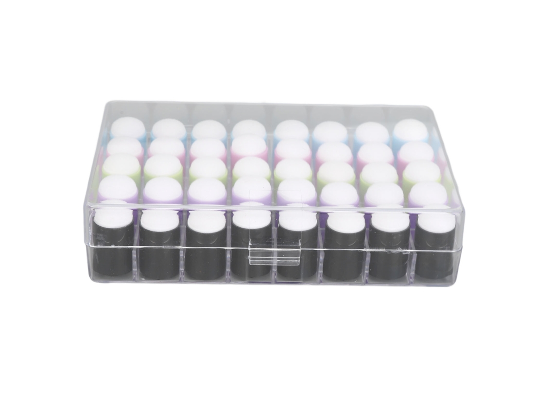 40 Esponjas Dedos Para Maquiagem E Artesanato - Aplicação Precisa E Versátil Com Caixa De Armazenamento