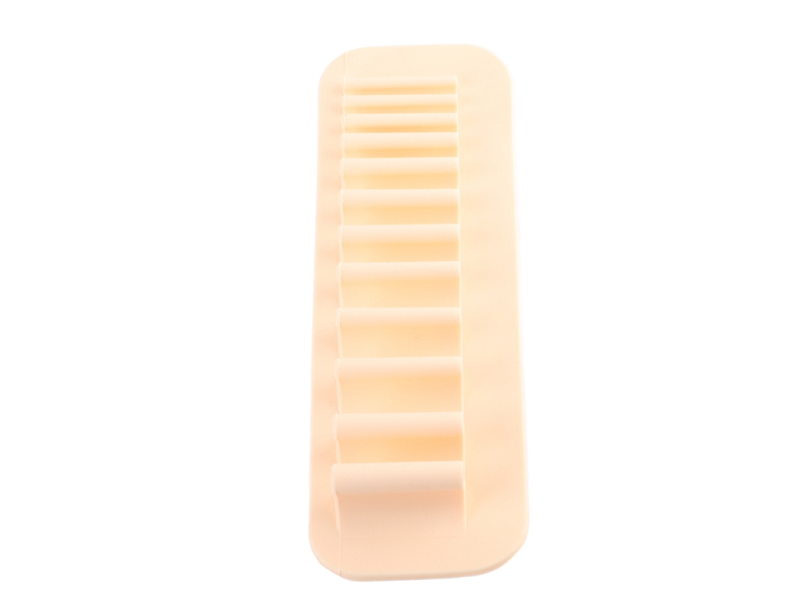 Suporte De Parede Em Silicone Macio Para Pincéis De Maquiagem E Escovas De Dentes Com 11 Buracos