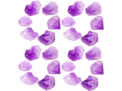 Juego 100 Piedras Cristal Amatista Natural Adorno Decorativo Interiores Fragancia Luminosa Estilo Único Fácil