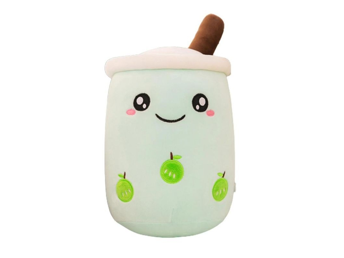 2026-muñeco De Peluche De Té De Burbujas Con Cara Sonriente 24/35/50/70cm Para Decoración Regalo Almohada 50 Cm Verde