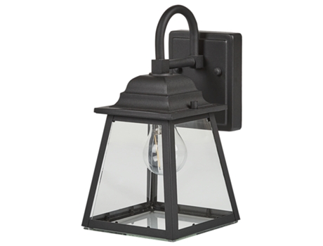Lámpara de pared de vidrio negro 33 cm BELIANI Garry