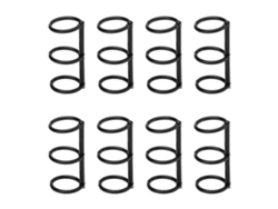 Anillos De Binder Reutilizables De Metal Electroplado 3 Agujeros Para Agenda Diy Y Hojas Sueltas Negros