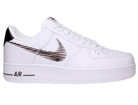 Zapatillas Deportivas NIKE Air Force 1 Low Zig Zag Hombre (Blanco -Material Sintético -41)