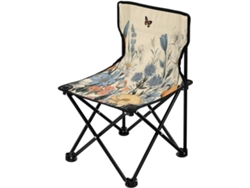 Silla Plegable Ligera Con Estampado Resistente Duradera Portátil Fácil De Instalar