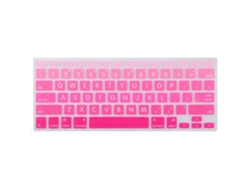 Protector De Teclado De Silicona Para Macbook Versión Ee. Uu. De 13 Pulgadas Keyboard Film (letra Grande Gradiente Rojo Rosa) Con Embalaje