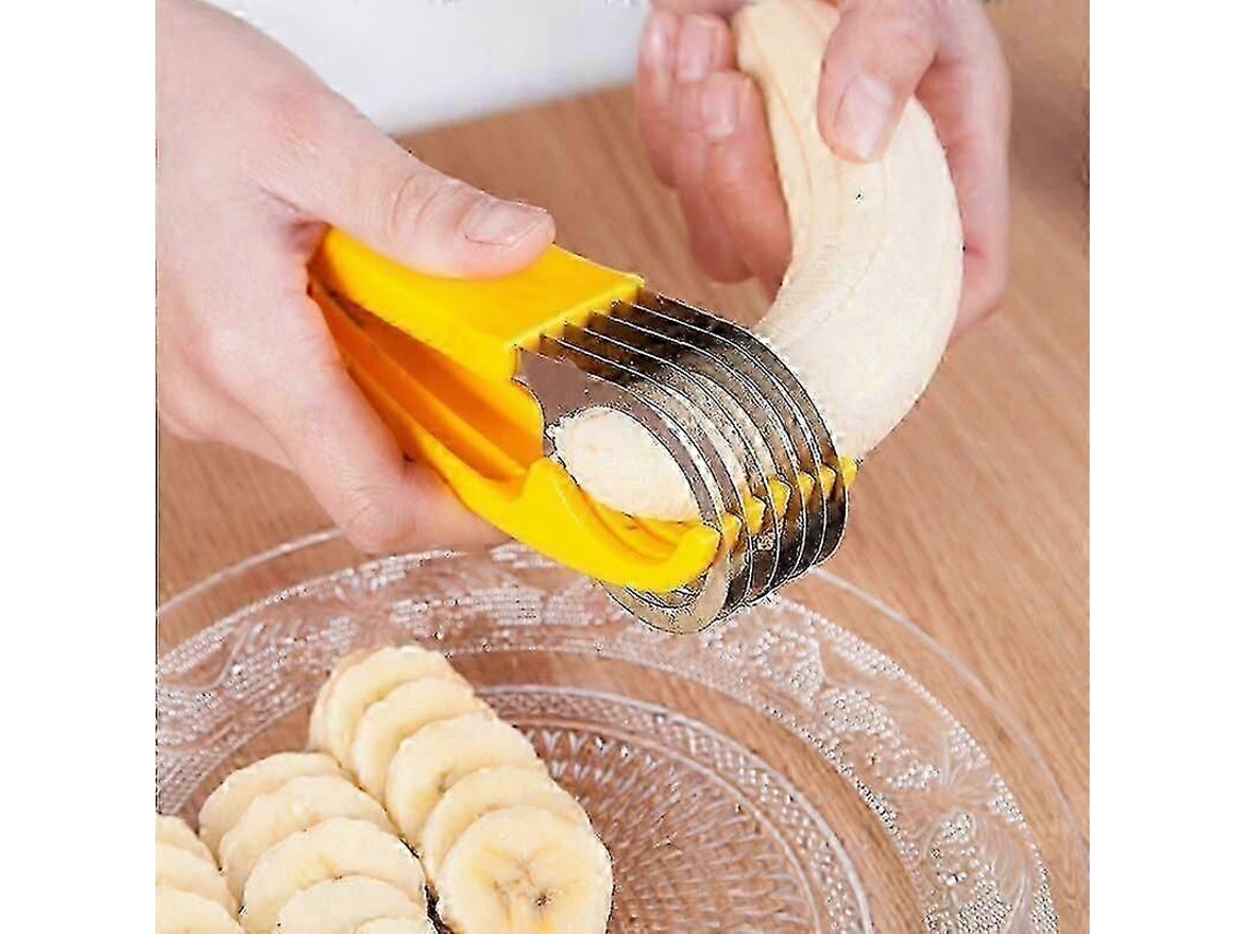 1 Cortador de plátanos, rebanador de frutas y verduras