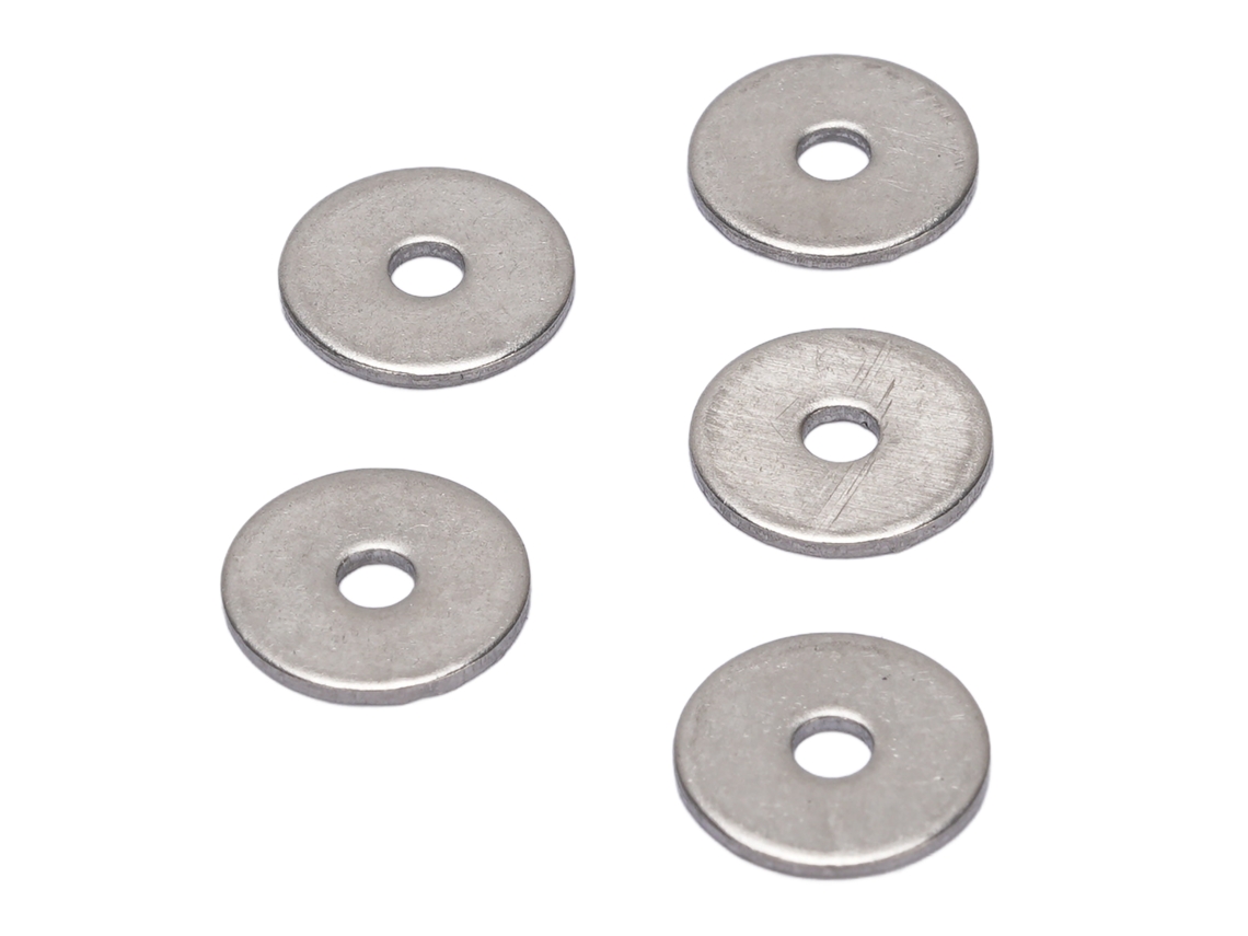 500pcs Arruelas Planas Aço Inoxidável para Parafuso M2 2.5x10x0.5mm Conjunto
