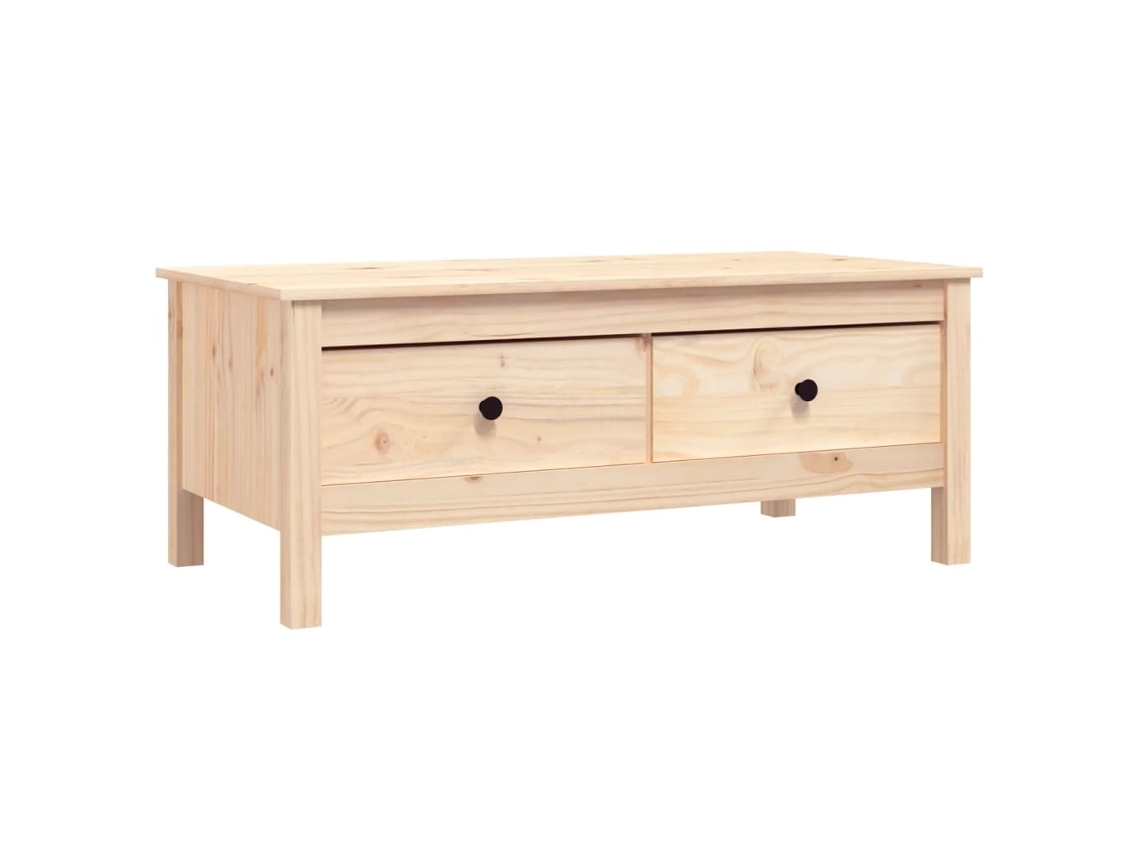 Mesa de centro 100x50x40 cm Madera maciza de pino MAISON EXCLUSIVE