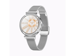 Reloj inteligente Yunzii I109 de 1,27 pulgadas, Bluetooth, llamadas, monitoreo de salud, 100 modos deportivos, IP68, resistente al agua, plateado