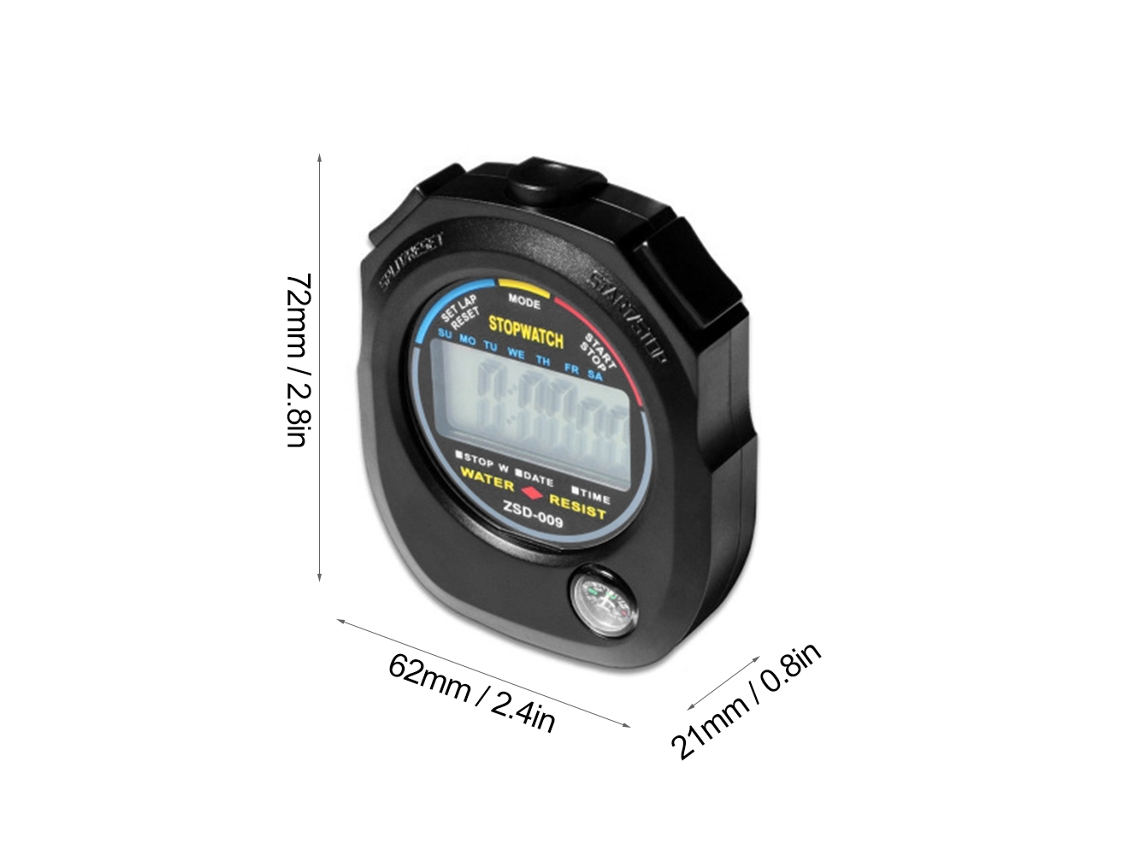 Danu2026-cronómetro Digital Deportivo Electrónico Con Fecha Hora Alarma Brújula Para Deportes Al Aire Libre Running Entrenadores
