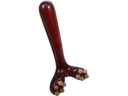 Rouleau De Massage Facial En Bois De Purpleheart Outil Gua Sha Y En Corne De Mouton Masseur Manue...