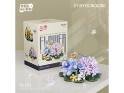 Ramo de flores, minibloques de construcción, decoración del hogar DIY, colección botánica Aeuzwr