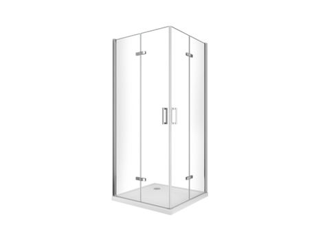 Cabina de Ducha GIORGY Ducha Angular Reversible Plegable - 80x100