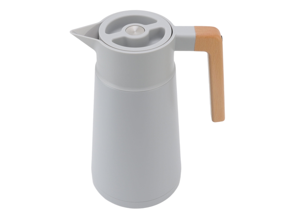 Termo de café de 2 l con asa ancha, aislado al vacío, acero inoxidable 304, gris, para uso doméstico, otros