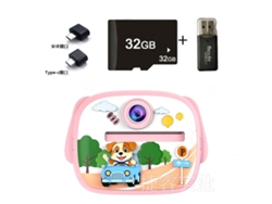 Siurn Hd 1080p Cámara Instantánea Perro Rosa 32g Lector De Tarjetas Otg