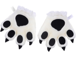 Guantes Largos De Felpa Con Estampado De Tigre, Material De Felpa, Accesorios De Juego.