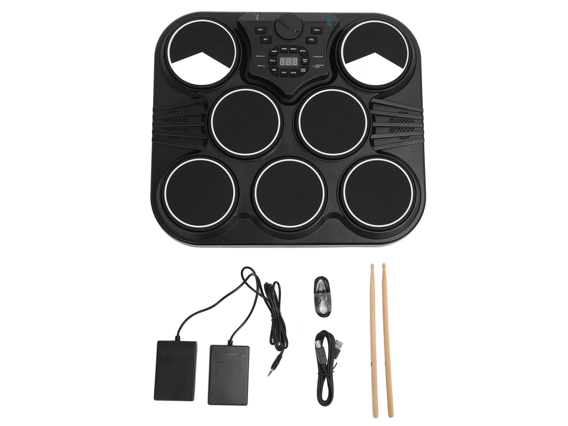 Bateria Eletrônica EOOCOO com triggers duplos e entrada para fones