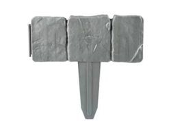 XYVONA Painéis De Borda Decorativos Para Jardim Efeito Pedra Plástica Para Canteiros Gramados Flores Plantas 10 Peças