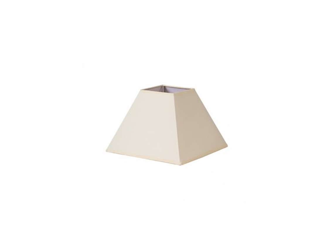 Pantalla Piramide Mezzo E27 beige 35dx15dx25h Tejido Popelin