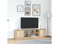 Mueble De Tv De Roble Sonoma 188,5x41x50 Cm Madera Ingeniería