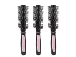 Juego de 3 cepillos redondos antideslizantes para peinar y secar el cabello en casa. Rosewell