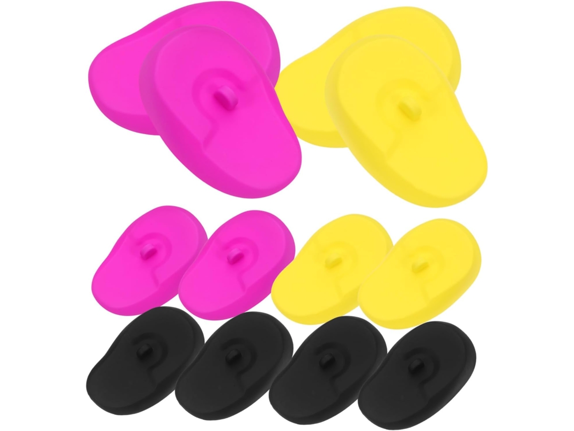Pares De Orejeras De Silicona Para Productos De Protección Térmica Para Teñir El Cabello.