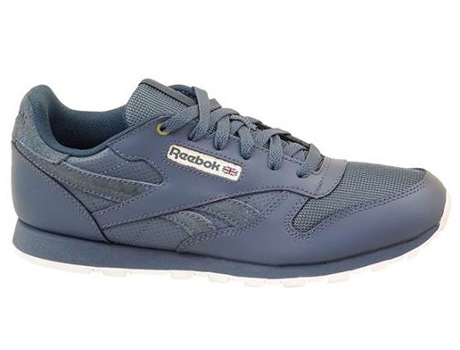 Zapatillas Deportivas REEBOK Classic Leather Deep Niños (Gris -Material Sintético, Tejido -37)