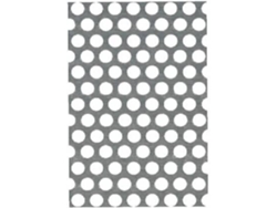 Chapa aluminio perfurada redonda 120 x 1000 x 0,8mm - 464233