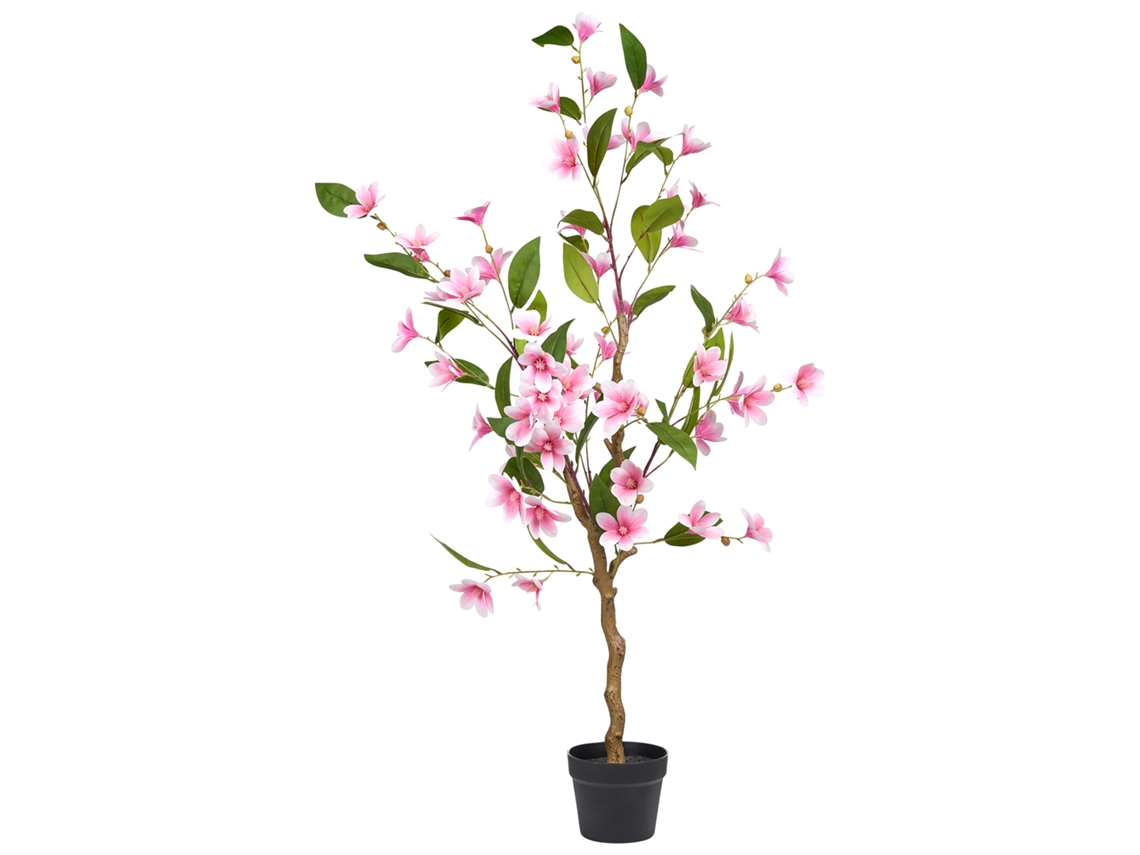 Planta Artificial Beliani Magnolia Tree De Material Sintético Verde 60x60x128