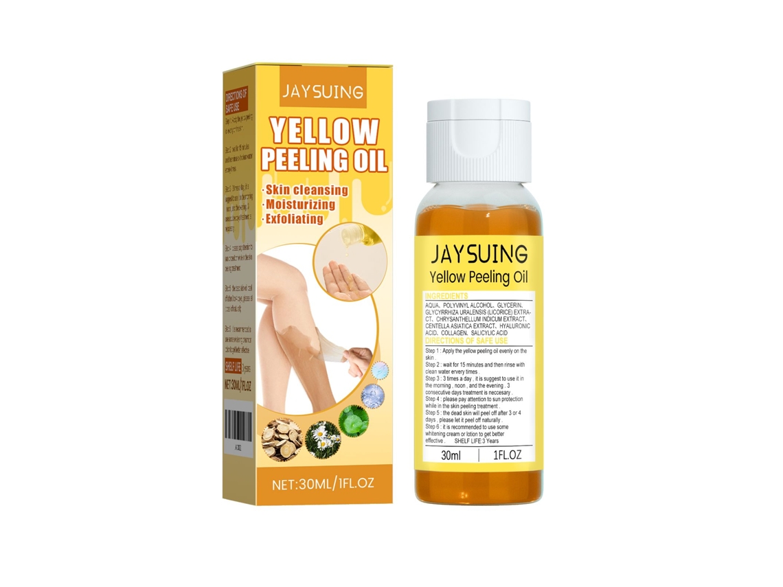 Aceite exfoliante natural para el cuidado profundo del cuerpo.