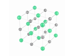 Modelo de estructura molecular del cloruro de sodio para la enseñanza secundaria.