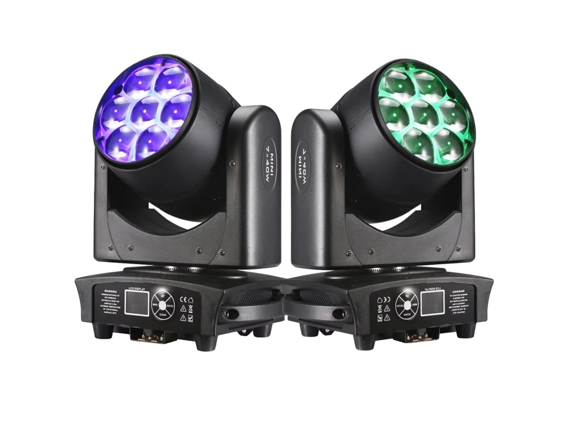 Foco de lavado con haz LED, control DMX, temperatura de color ajustable, 1 unidad, enchufe europeo, OEM