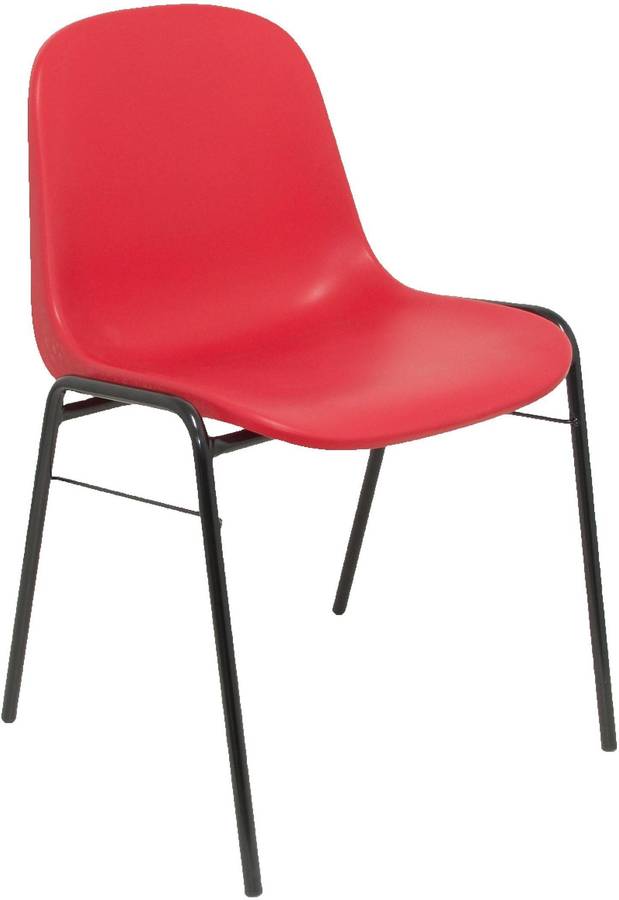 Conjunto De 4 sillas confidente piqueras y crespo alborea rojo pack423rj