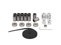 Kit De Rodamiento Lineal Lm8uu Acoplador De Eje Motor Polea Correa Dentada Llave Hexagonal Para Impresora 3d