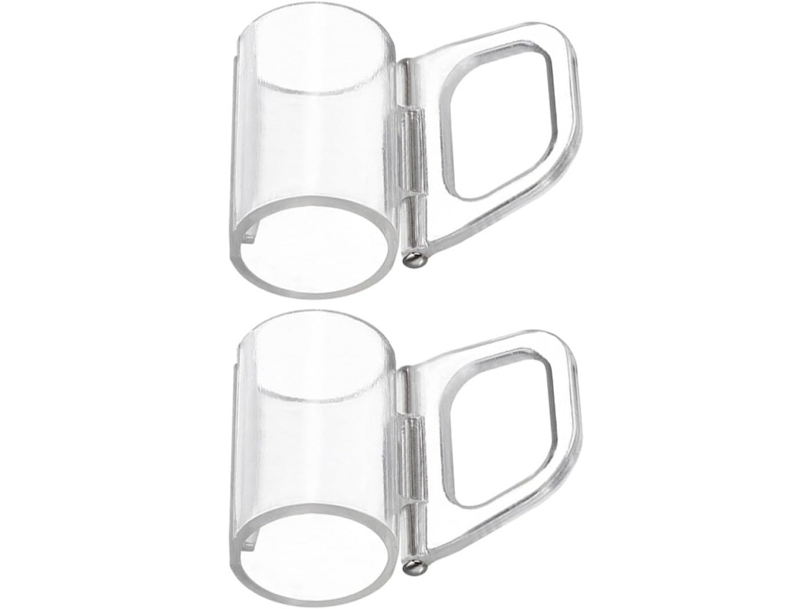 Manillas Transparentes De Plástico Para Persianas Enrollables Sin Cordón 20 Mm Juego De 2 Piezas Accesorio Para Cortinas De Ventana In
