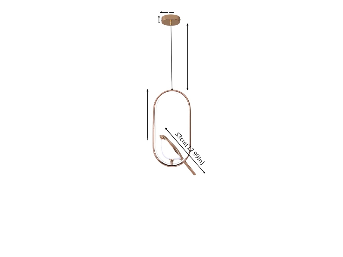 Colgante Lucky Bird, altura ajustable, ahorro de energía, ovalado, OEM intercambiable