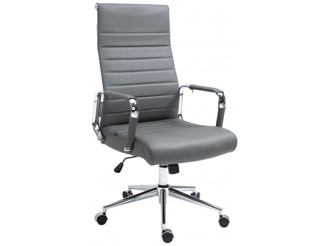 Silla de Escritorio DUDECOR (Acero - Gris)