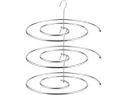 Perchas Espirales Acero Inoxidable 8 Juego 3 Tendedero Giratorio Edredones Fundas Soporte Flexible Interior