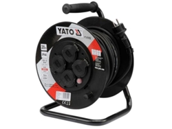 Carrete de cable alargador de 30 m, 3 x 1,5 mm², IP44, 81053 Yato