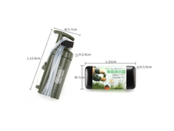 Filtro De Agua Cerámico Portátil De 0,1 Micras Y 2000 Litros Para Supervivencia, Acampada, Senderismo Y Uso En Emergencias.