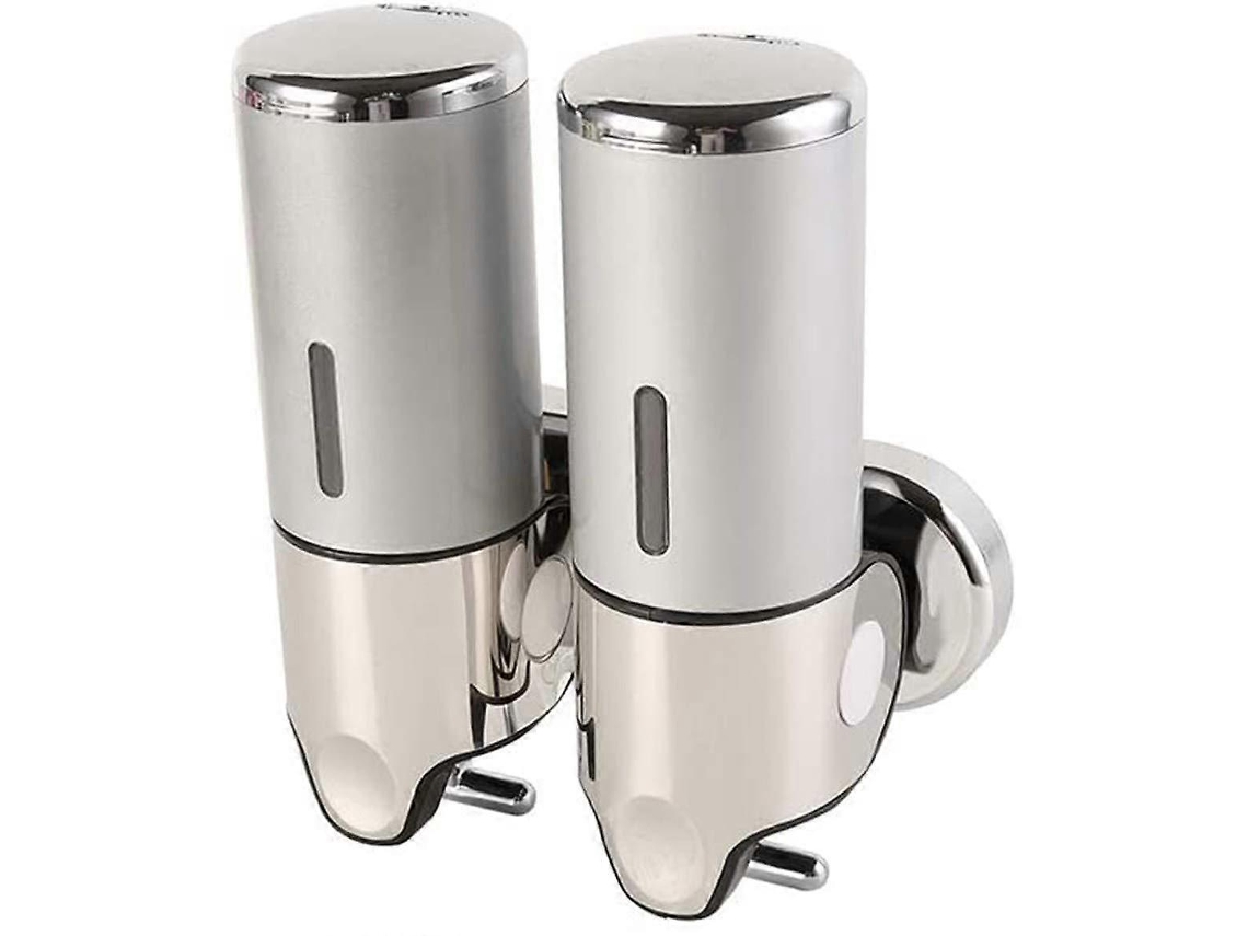 Dispensador de jabón de pared Rosewell para baño, cocina, supermercado y hotel (plata, 1000 ml)