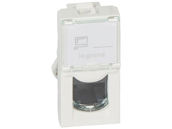 Toma de 1 módulo RJ45 Categoría 5E UTP blanco Mosaic LEGRAND