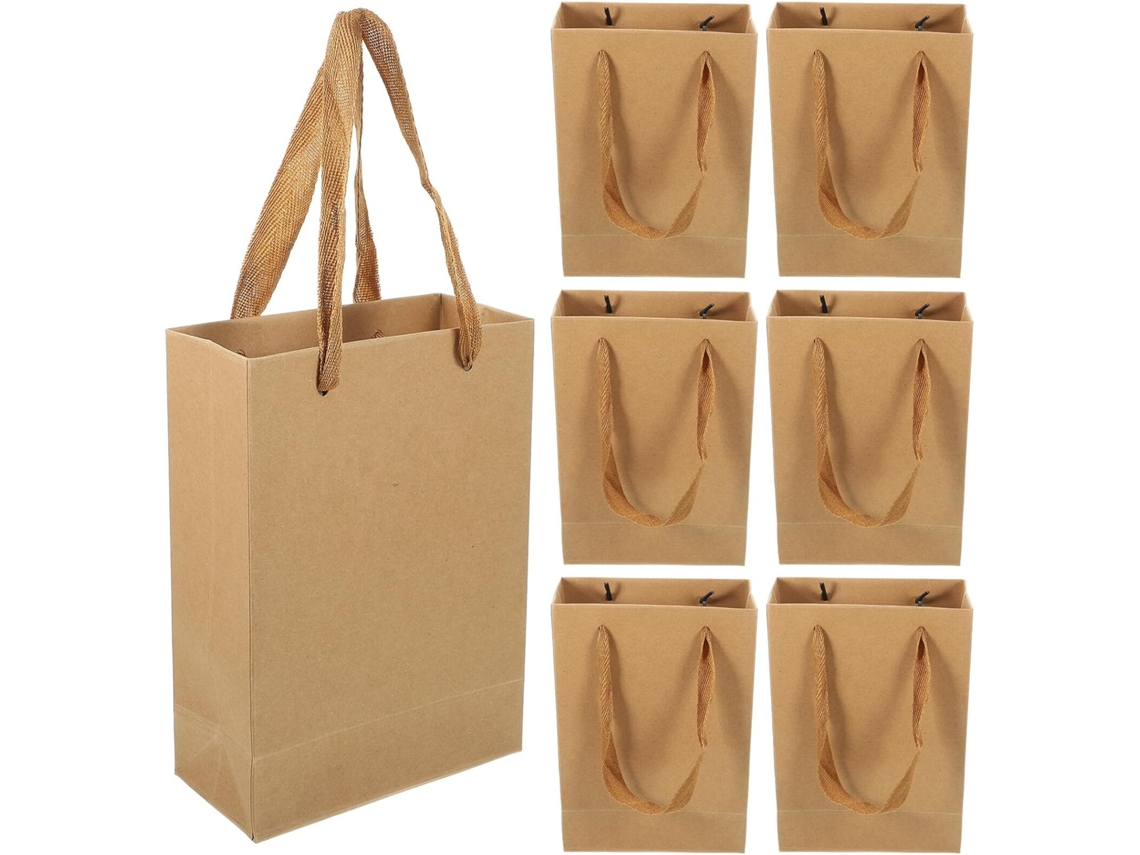 Bolsas De Papel Para Té, Fiestas, 25 Unidades Con Asas Para Regalos Y Recuerdos De Fiestas De Cumpleaños.