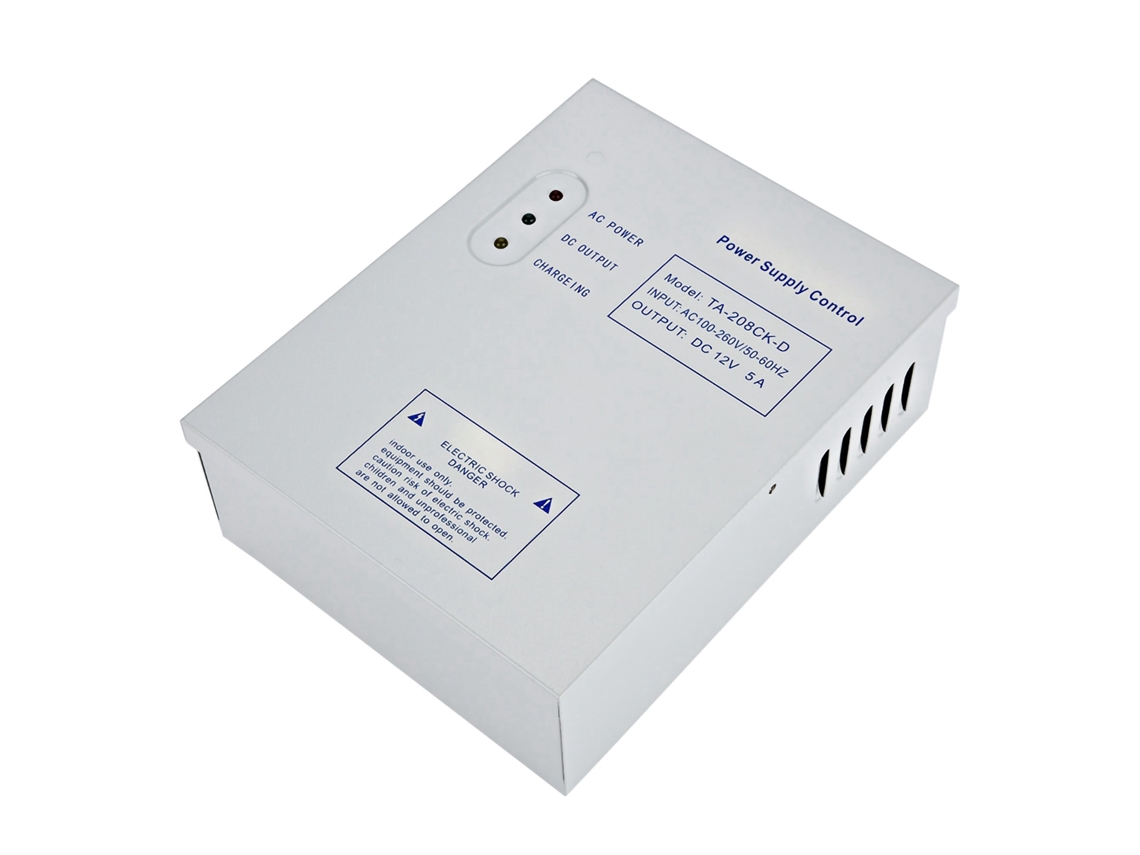 Fuente De Alimentación Ups Para Sistema De Control De Acceso De Puertas, 12 V/5 A Ca 110-240 V Con Protección.