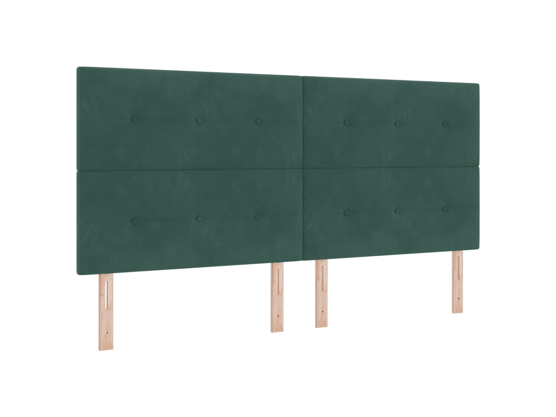 Maison Exclusive - Cabecero Led Con Tiras Led Manual Verde 200 Cm Terciopelo