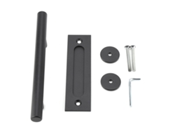 Manilla De Acero Al Carbono Negro Para Puerta Corredera De Granero, Ideal Para Puertas Y Armarios De Madera.
