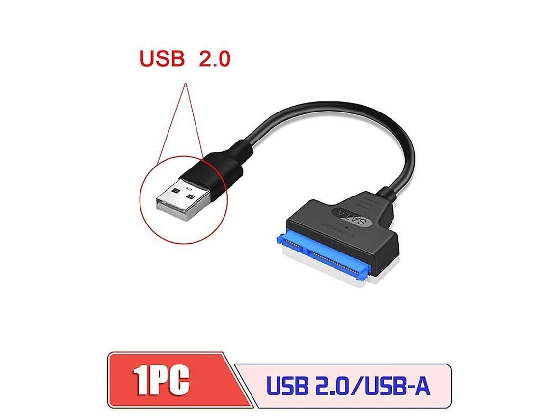 Adaptador Usb 3.0 A Sata Con Puerto De Alimentación De Cc Para Discos Duros Mecánicos Y Ssd, Cable De Conexión Fácil De Usar.